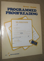 Dewar/Daniels:  Programmed Proofreading